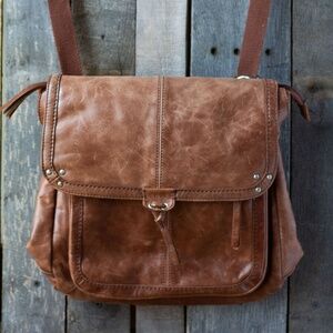 The Sak leather backpack, crossbody adjustable/convertable